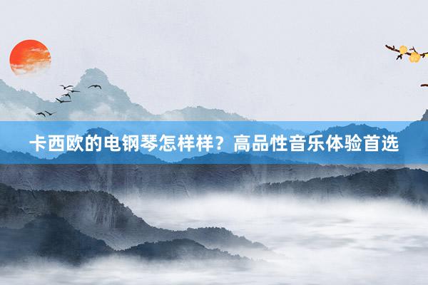 卡西欧的电钢琴怎样样？高品性音乐体验首选